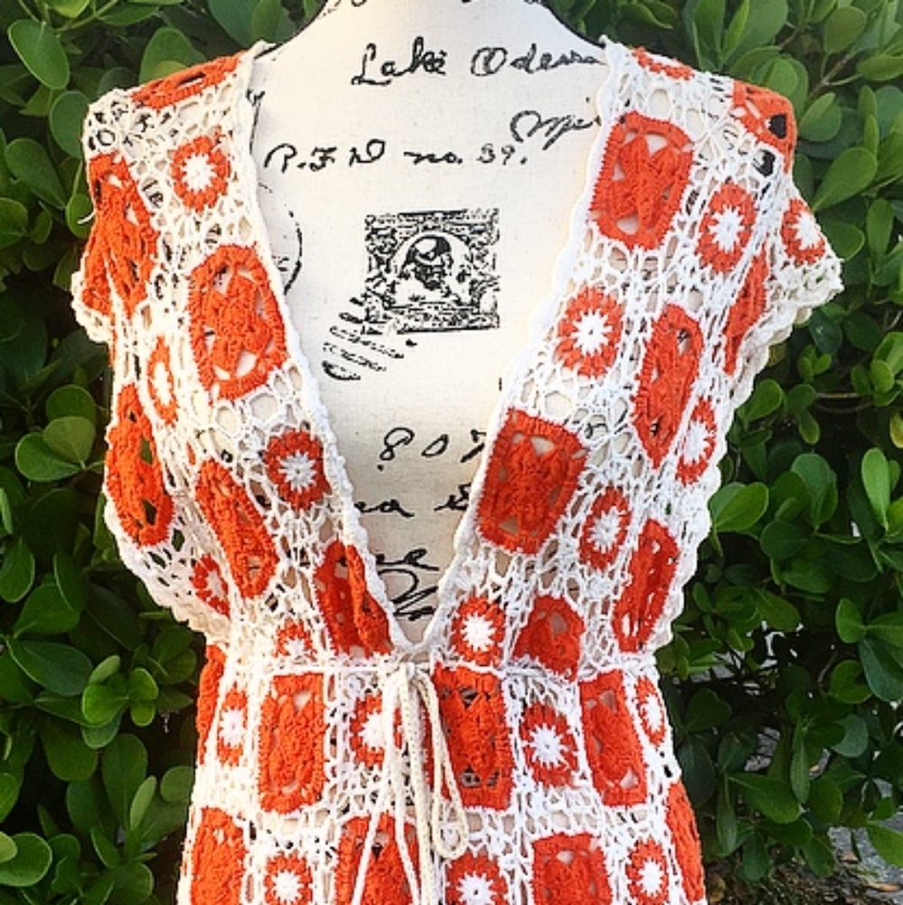 Flying Tomato Crochet Top or Cover-Up Size S